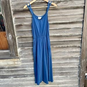UNIVERSAL THREAD Blue Cotton Chambray Sun Dress